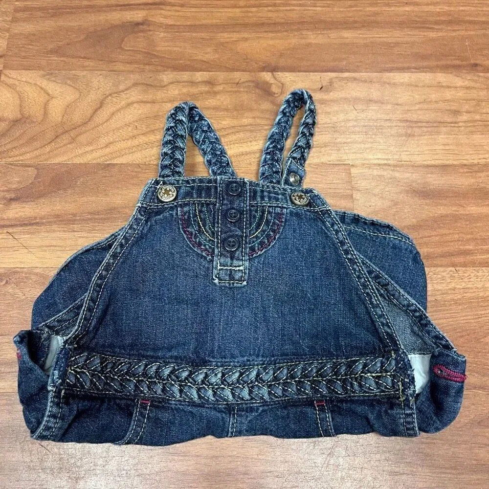 OshKosh B'gosh Bib Denim Shortalls Overalls Size 24 Months